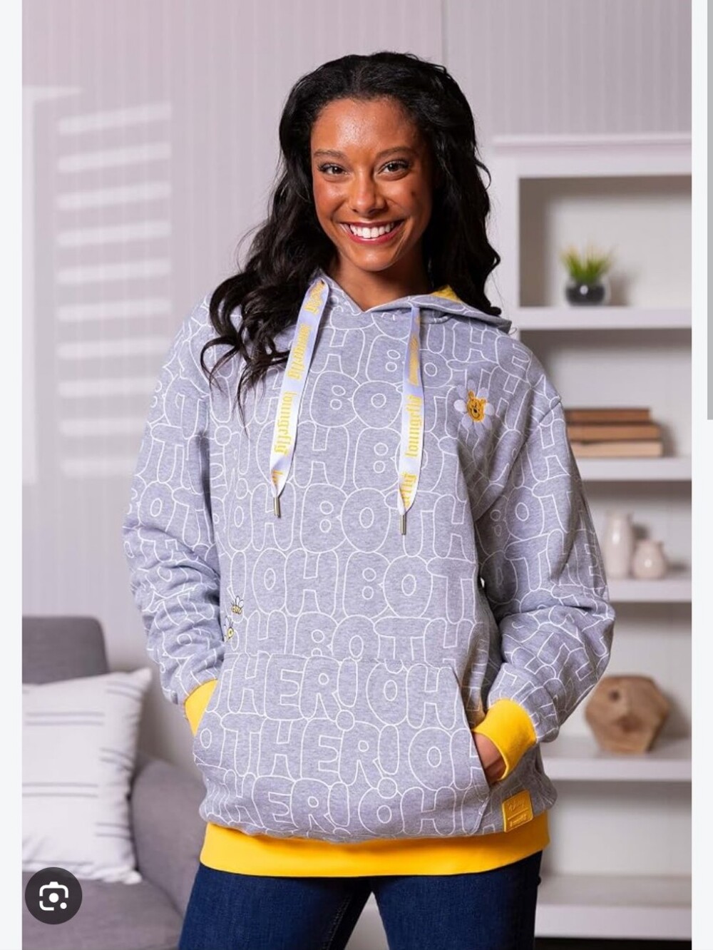 Loungefly Disney Winnie The Pooh Oh Bother Print Hoodie- L
